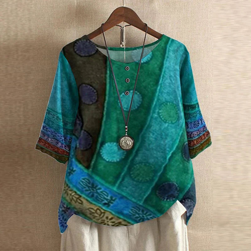 Gloria Retro-Inspired Blouse