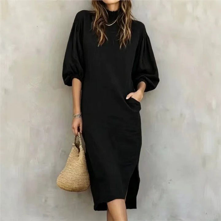 Teodora Balloon Sleeve Midi Dress