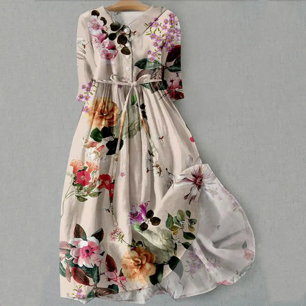 Ophelia Floral Midi Dress