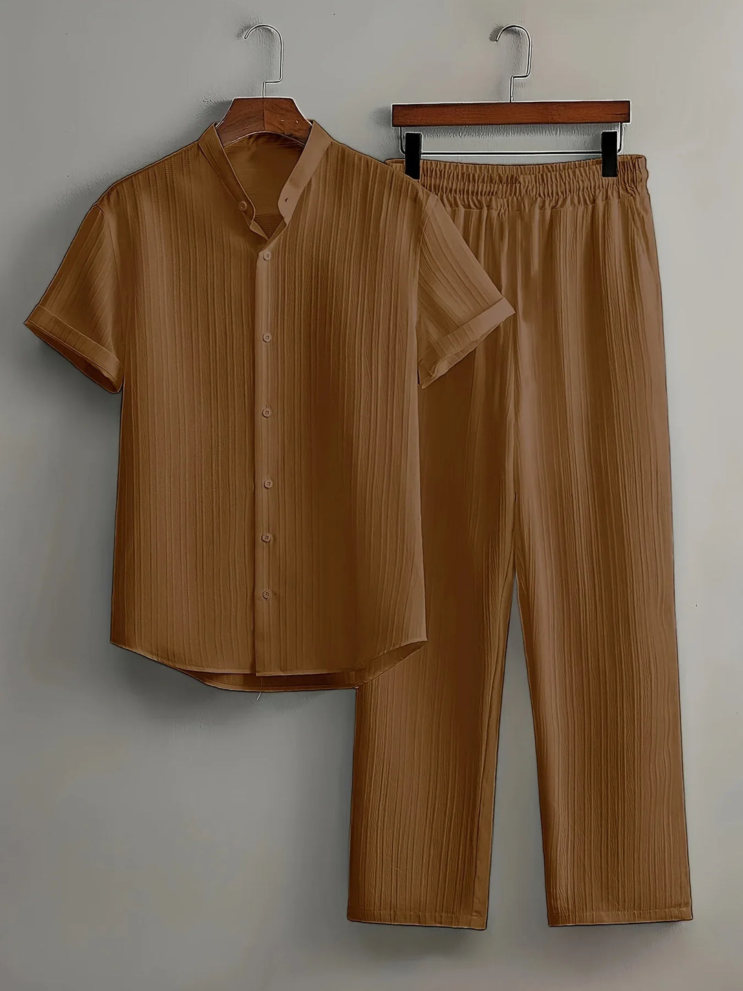 Brooks Comfortable Button Down Pants Set