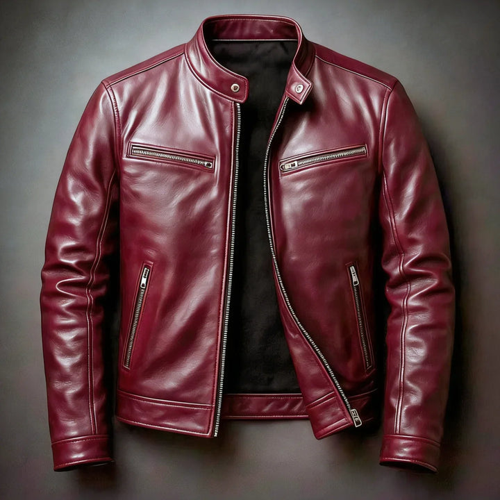 Declan Stand Collar Moto Jacket