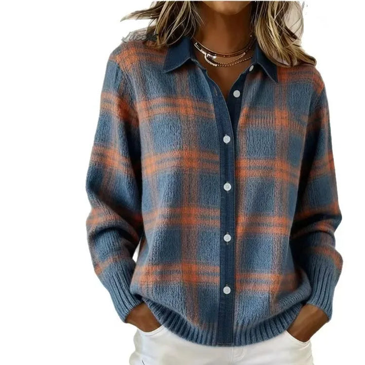Colette Denim Placket Cardigan