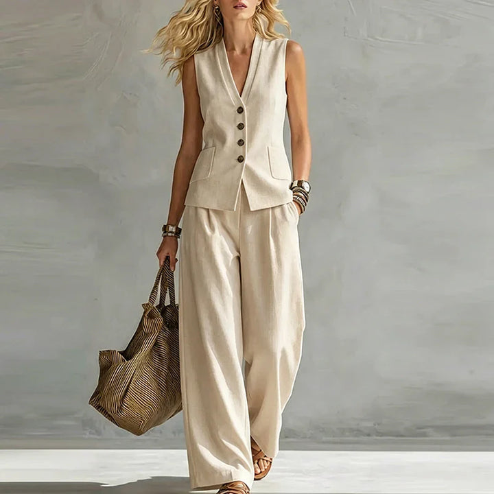 Solenne Tailored Vest Set