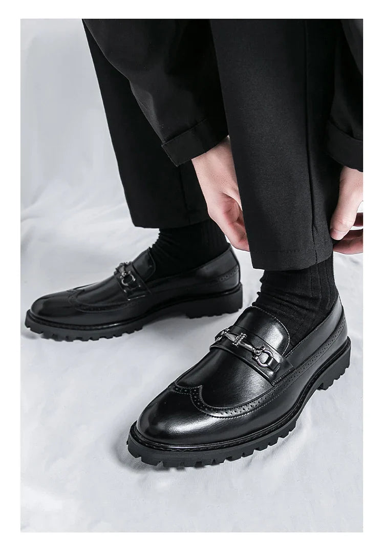 Saverio Metal Accent Loafers