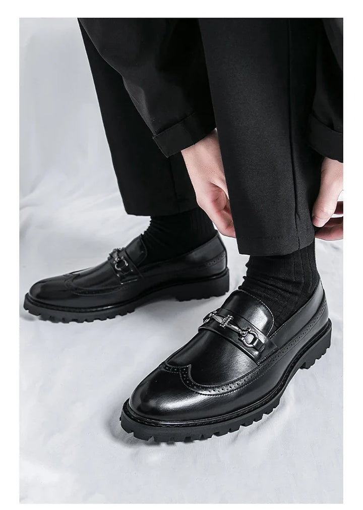 Saverio Metal Accent Loafers