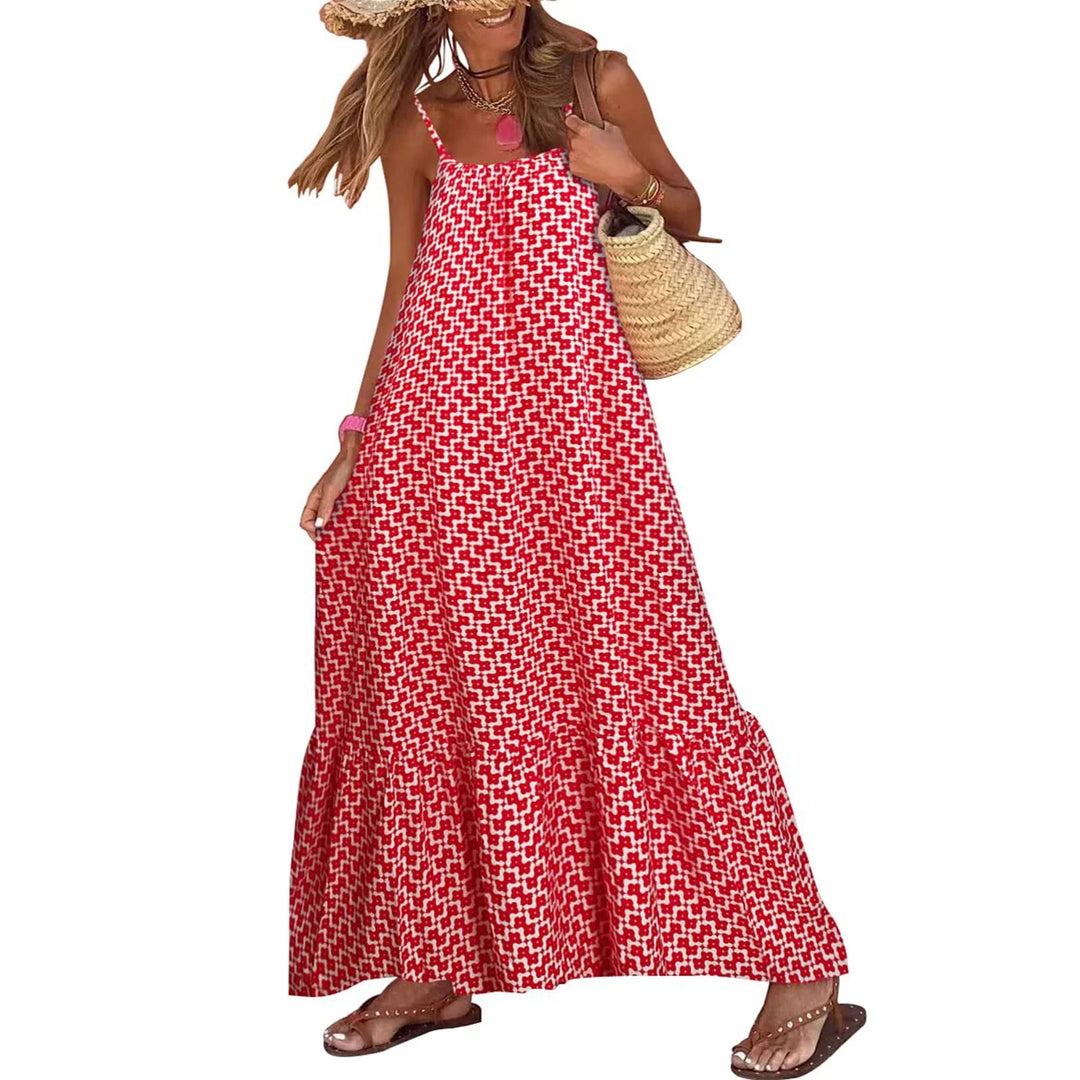 Valeria Mosaic Print Maxi Dress