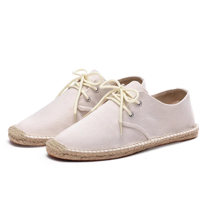 Colton Canvas Lace Up Espadrilles