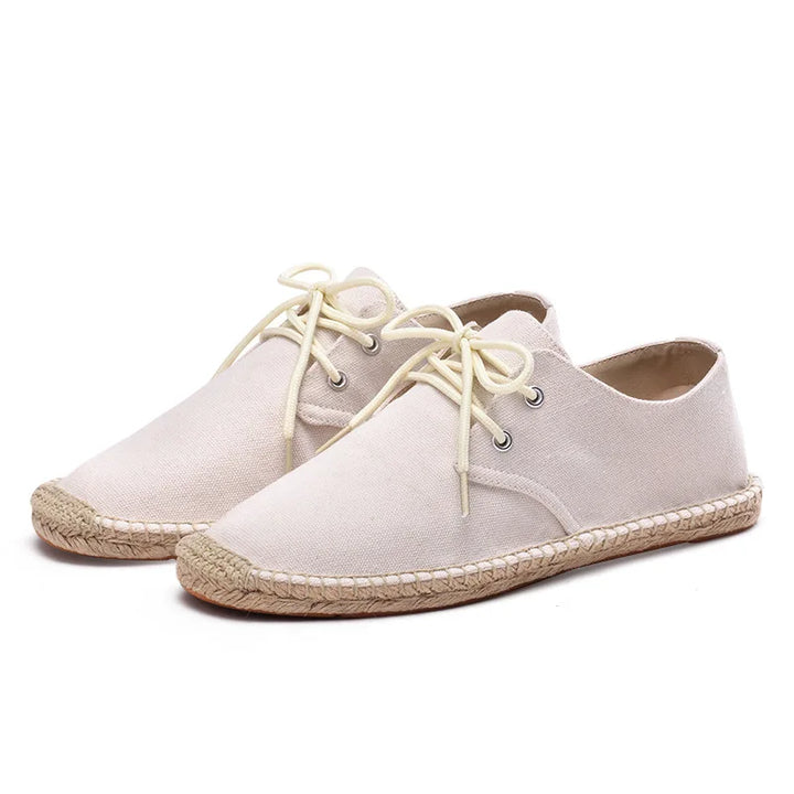Colton Canvas Lace Up Espadrilles