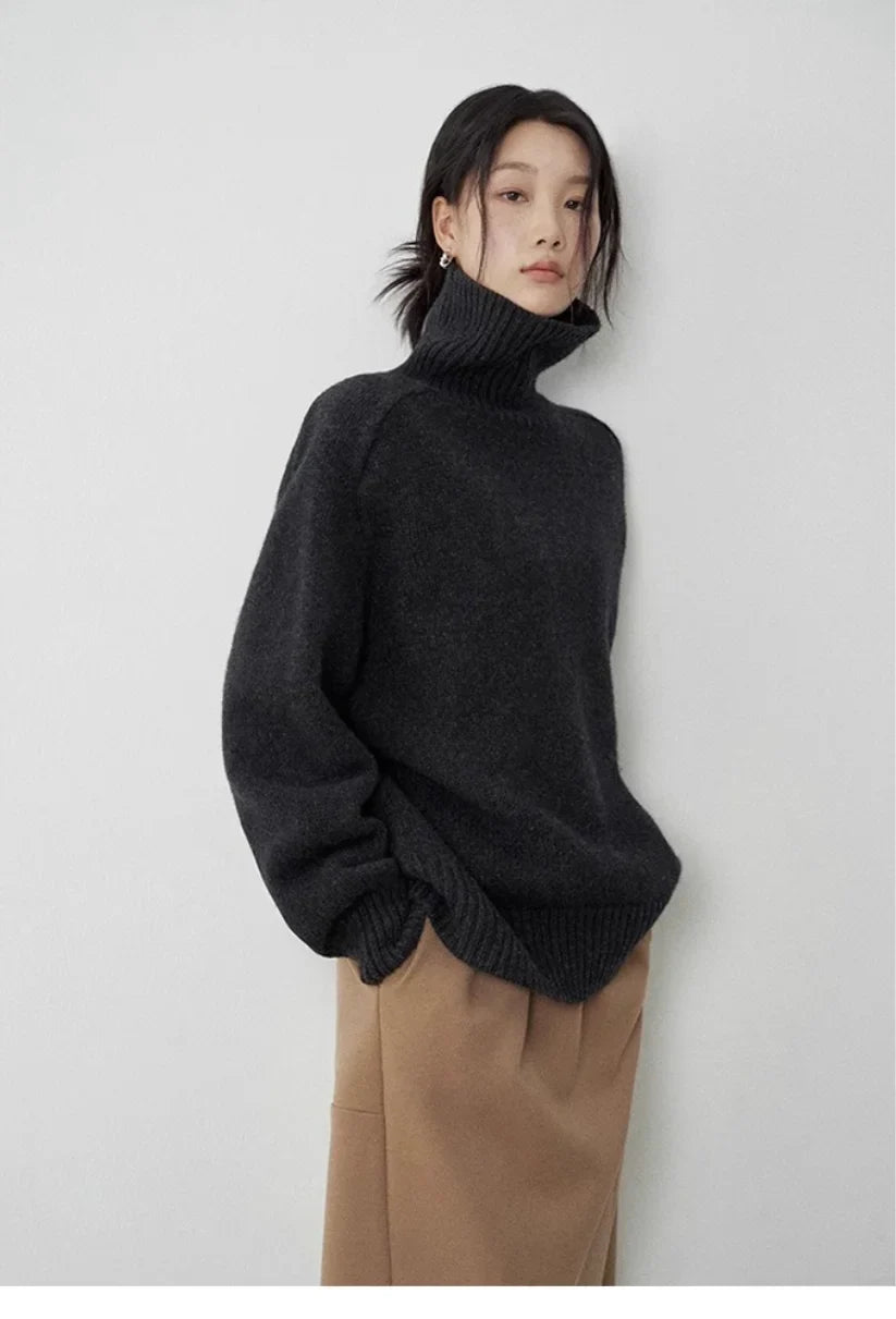 Ingrid Turtleneck Wool Sweater