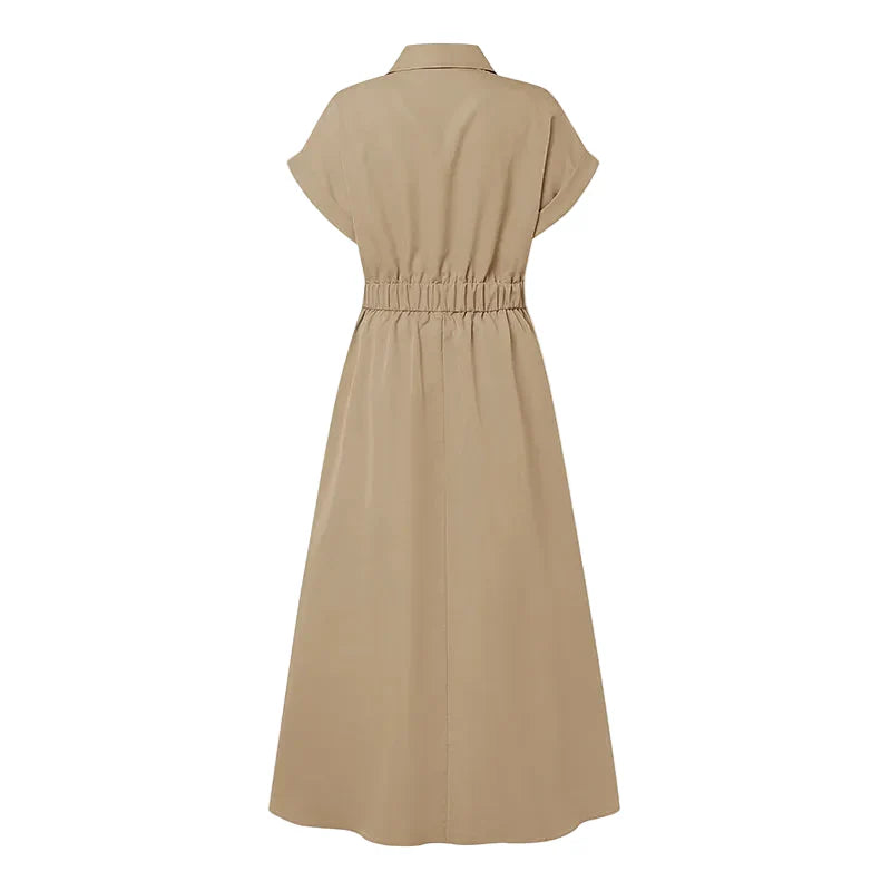 Thea Relaxed Short Sleeve Midi Dress