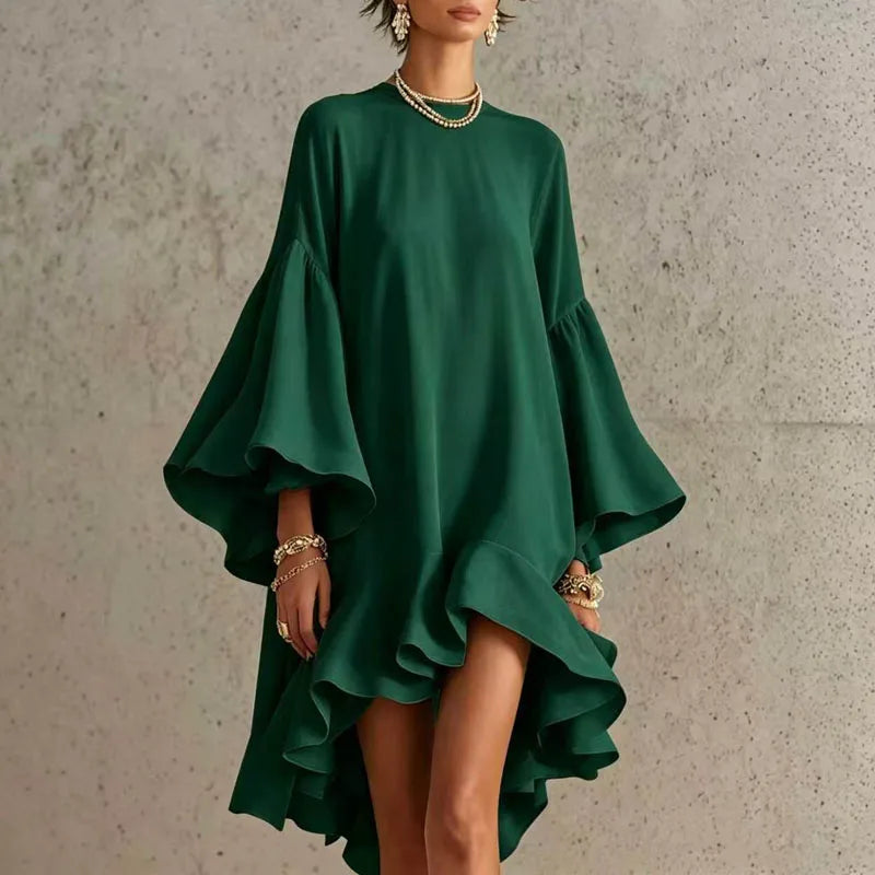 Fiona Ruffle Hem Mini Dress
