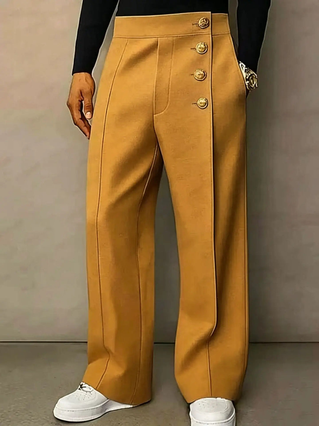 Torian Button Front Trousers