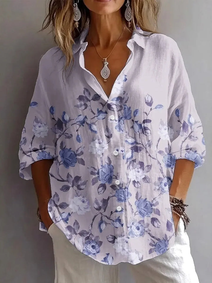 Seraphina Floral Button Up Blouse