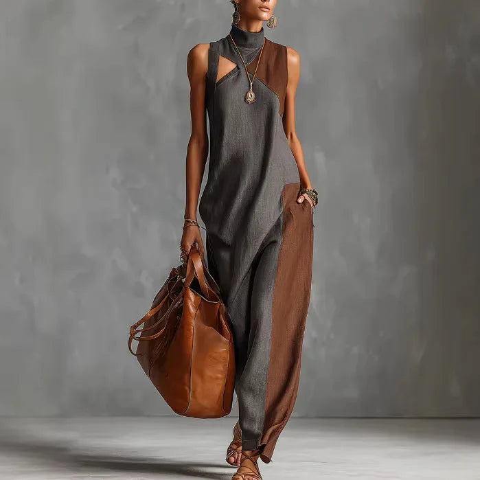 Lysanne Color Block Maxi Dress
