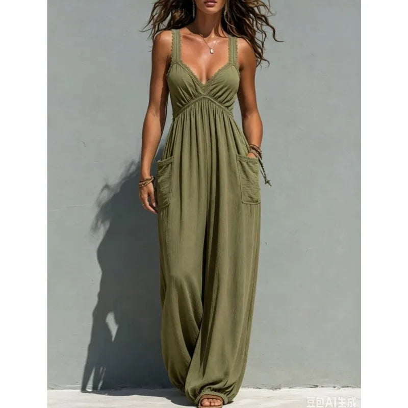 Jazmin Relaxed Wide Leg Jumpsuit