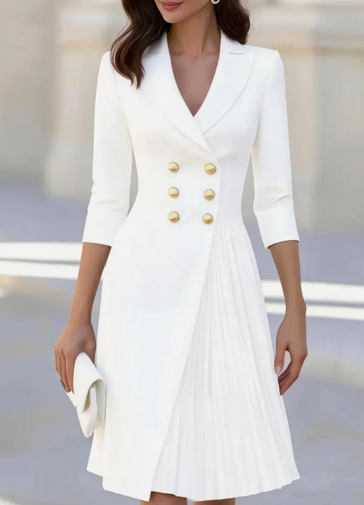 Laureen Pleated Blazer Dress