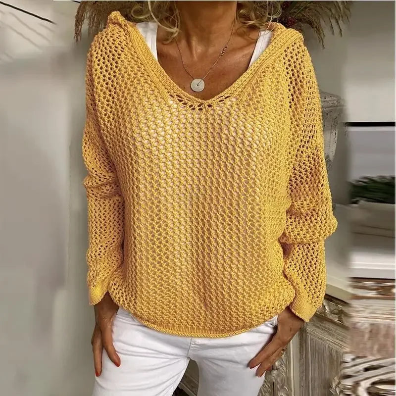 Darcy Lightweight V Neck Sweater