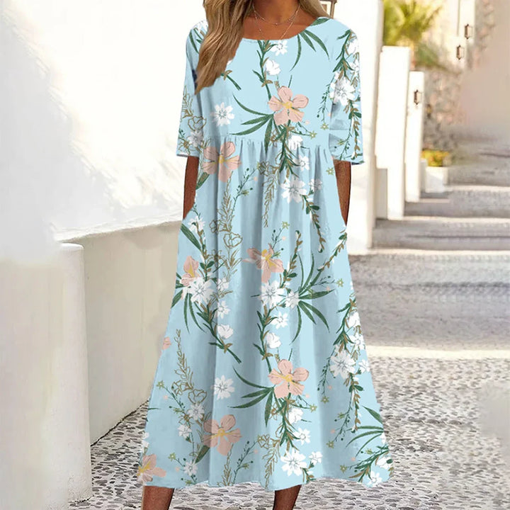 Maria Floral Printed Midi Dress