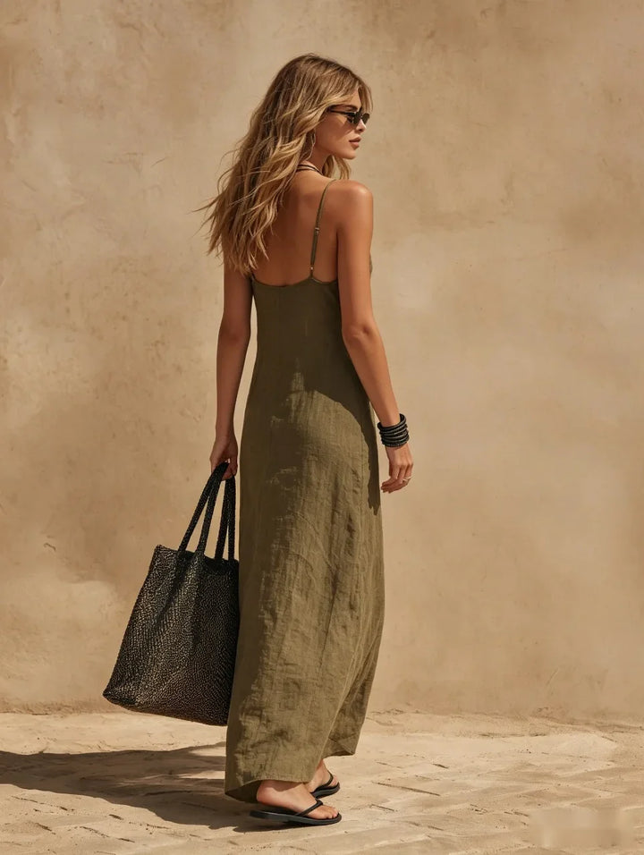 Evangeline Side Slit Maxi Dress