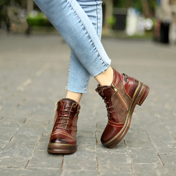 Dulcie Leather Ankle Boots