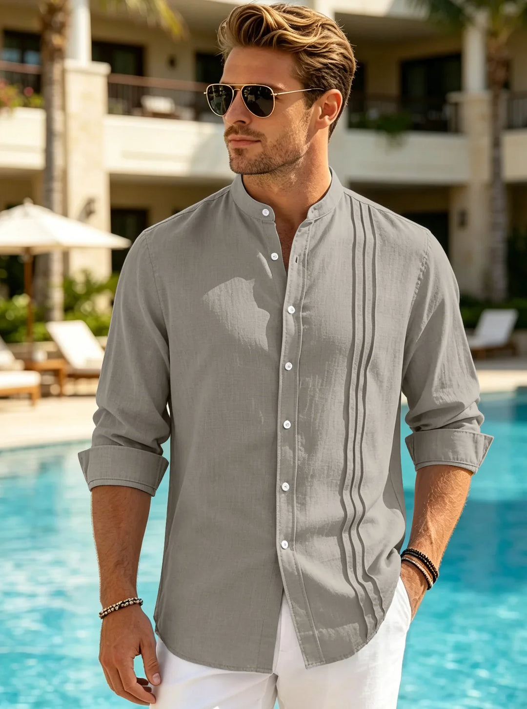 Holden Casual Stand Collar Shirt