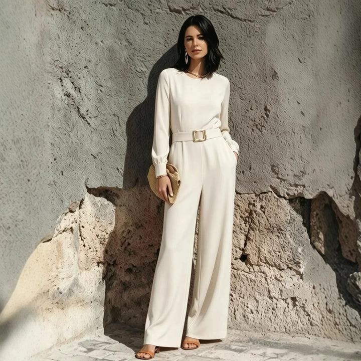 Ginna Flattering Fit Belted Jumpsuit