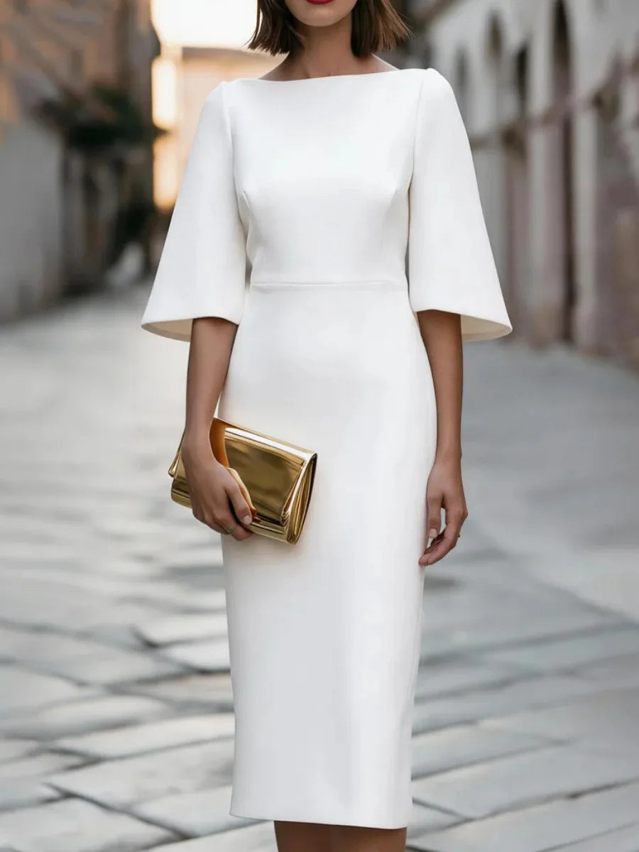 Courtney Bell Sleeve Midi Dress