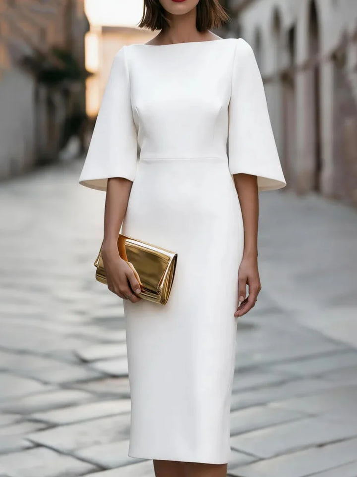 Courtney Bell Sleeve Midi Dress