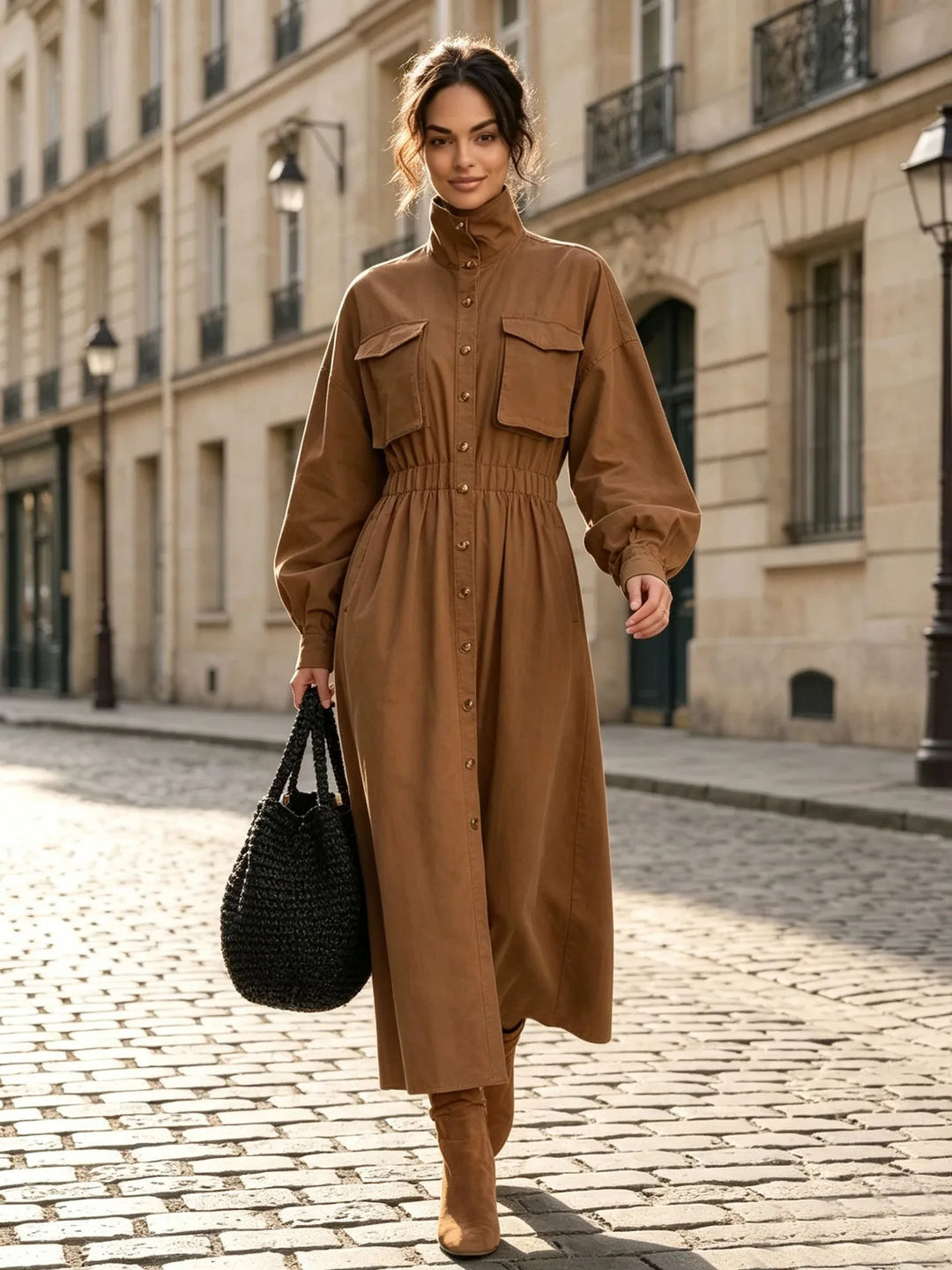 Harriet Flap Pocket Shirt Dress