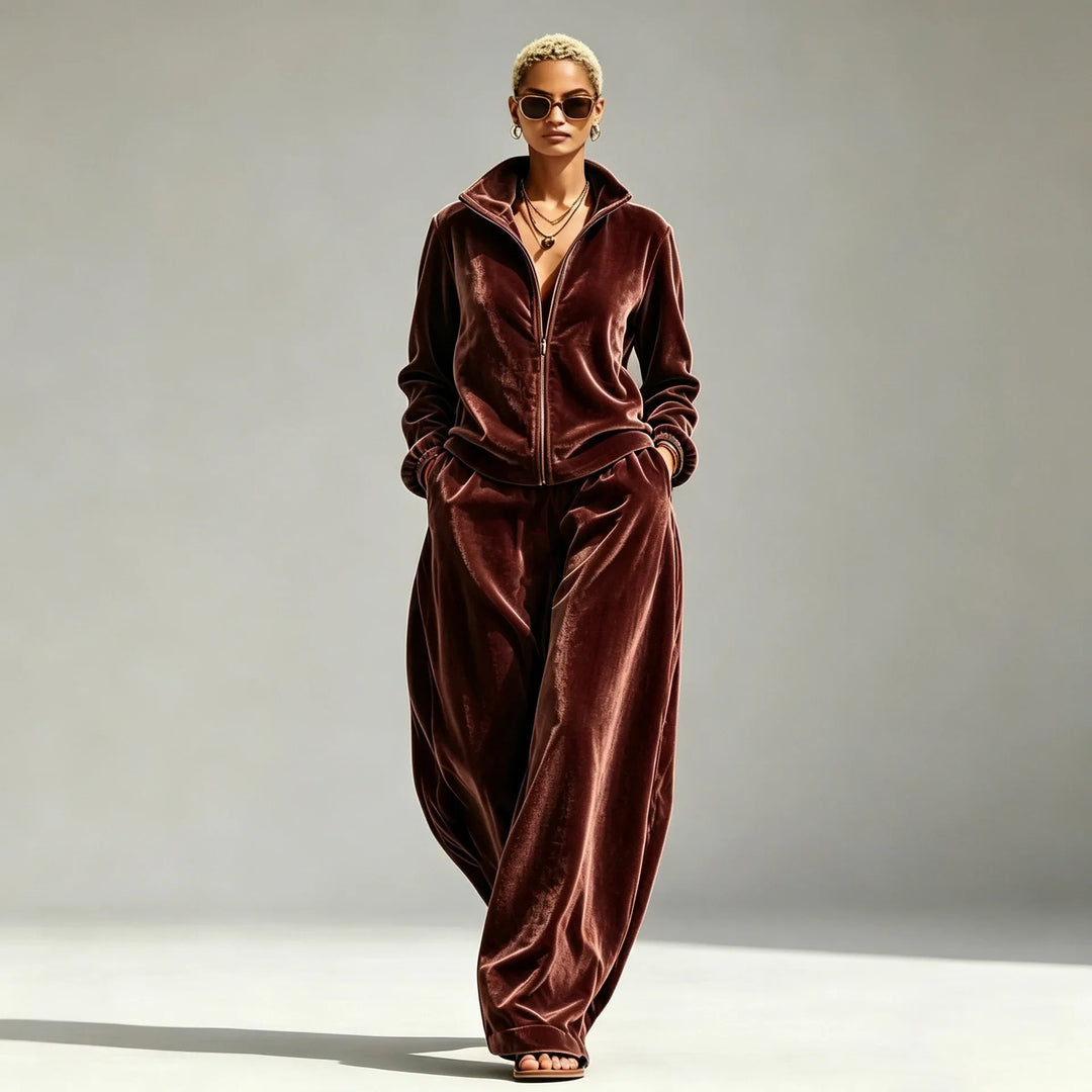 Juniper Zip Front Two-Piece Set