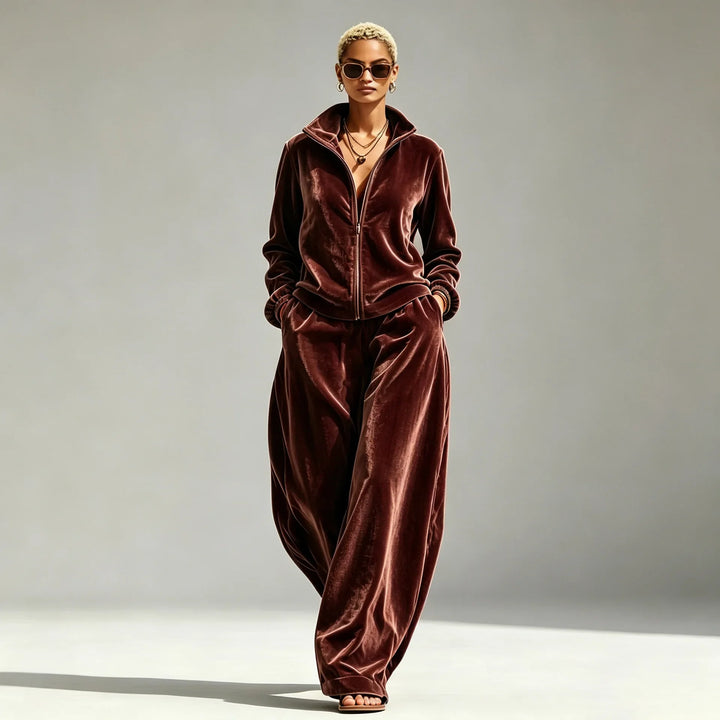 Beatrix Zip Front Two-Piece Set