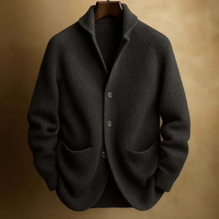 Marsimo Ribbed Knit Blazer Cardigan