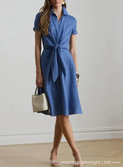 Amy Tie Waist Midi Dress