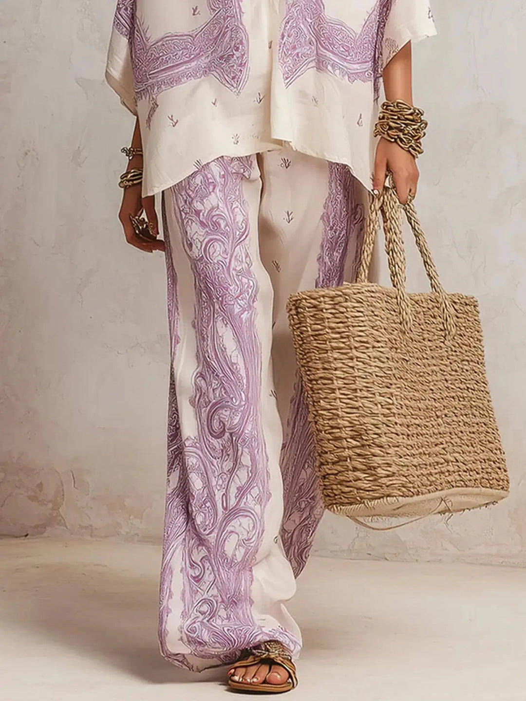 Ilaria Elegant Wide Leg Matching Set