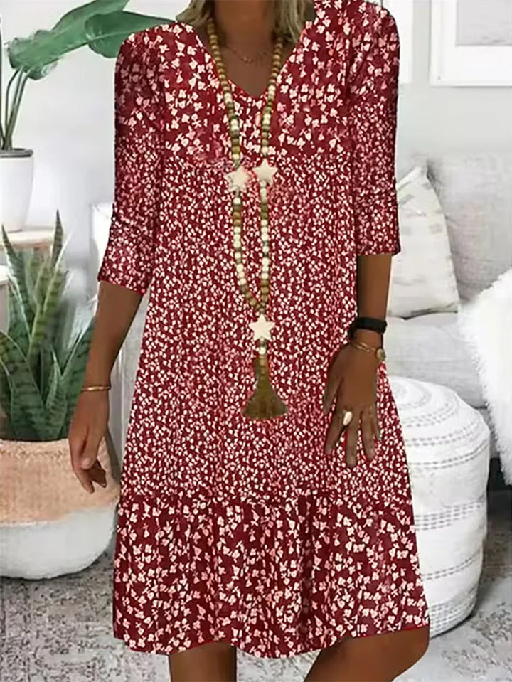 Christina Printed Relaxed Midi Dress