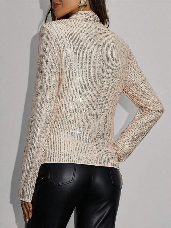 Delfina Sequin Cropped Jacket