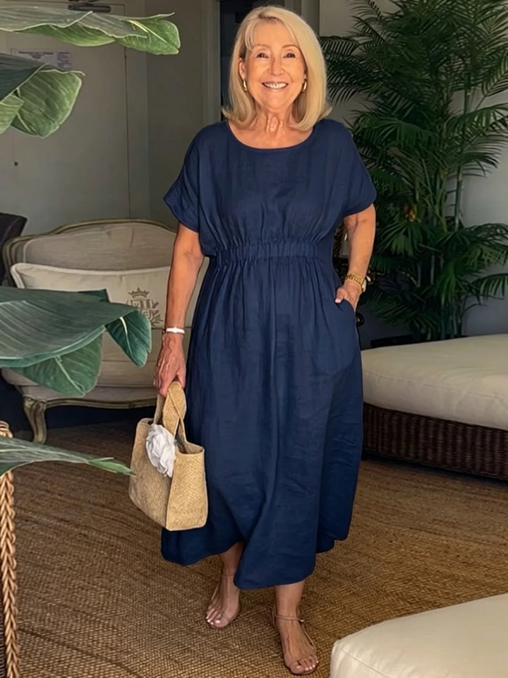 Xenia Casual Relaxed Midi Dress