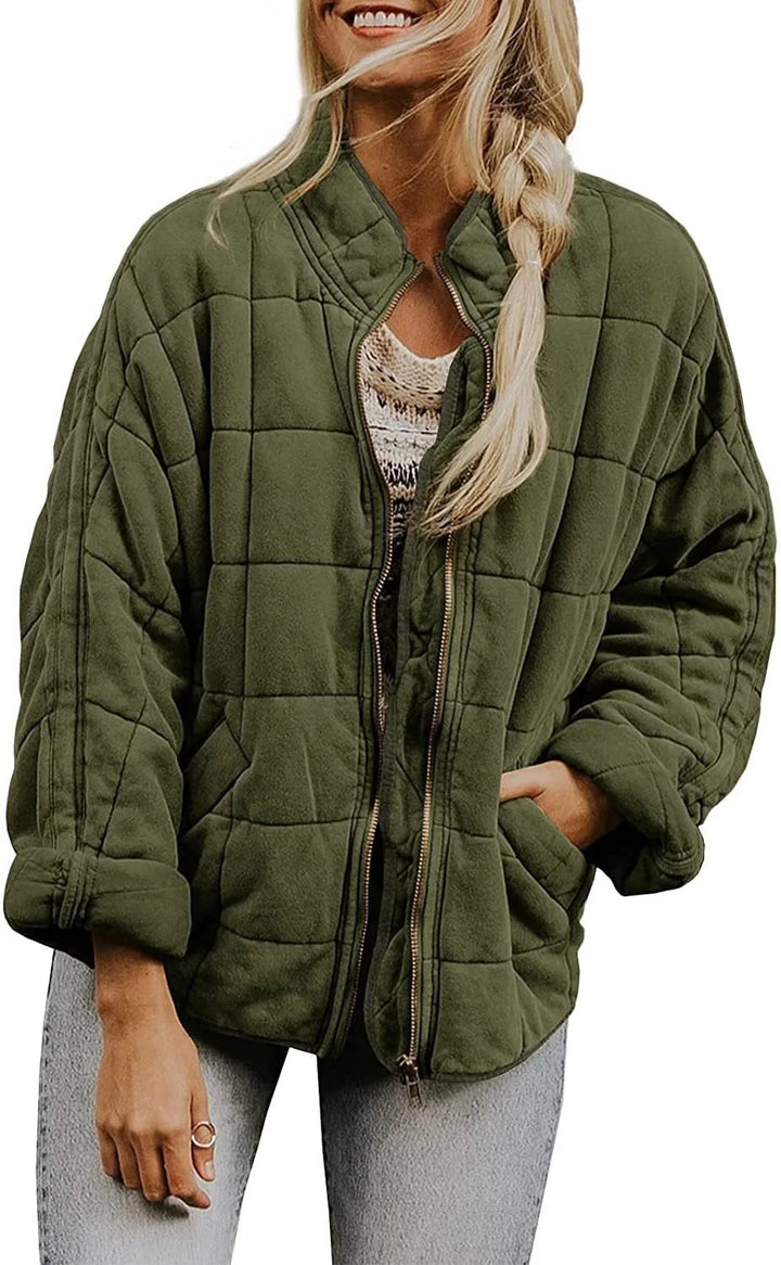 Marchetti Quilted Bomber Jacket