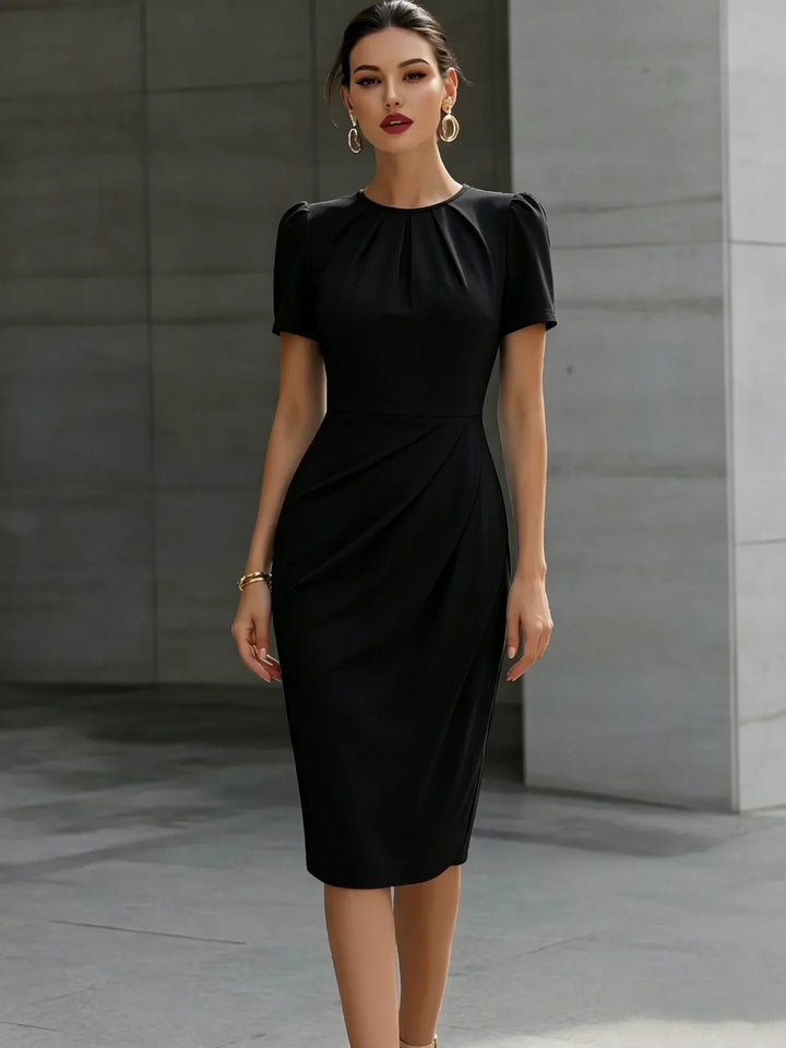 Solmira Waist Cinched Midi Dress