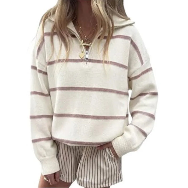 Daria Striped Knit Pullover