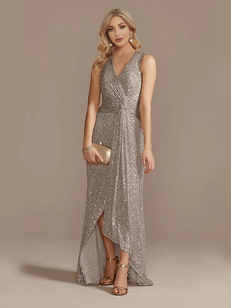 Mireya Sequin Evening Wedding Guest Dress