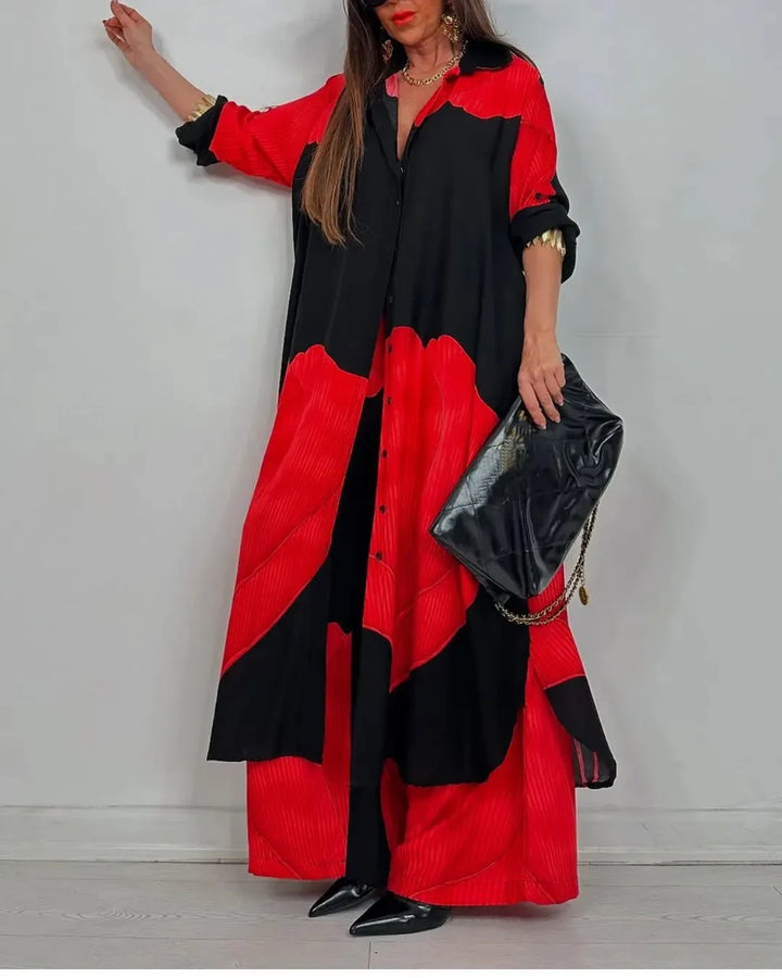 Orelia Long Sleeve Boho Matching Set