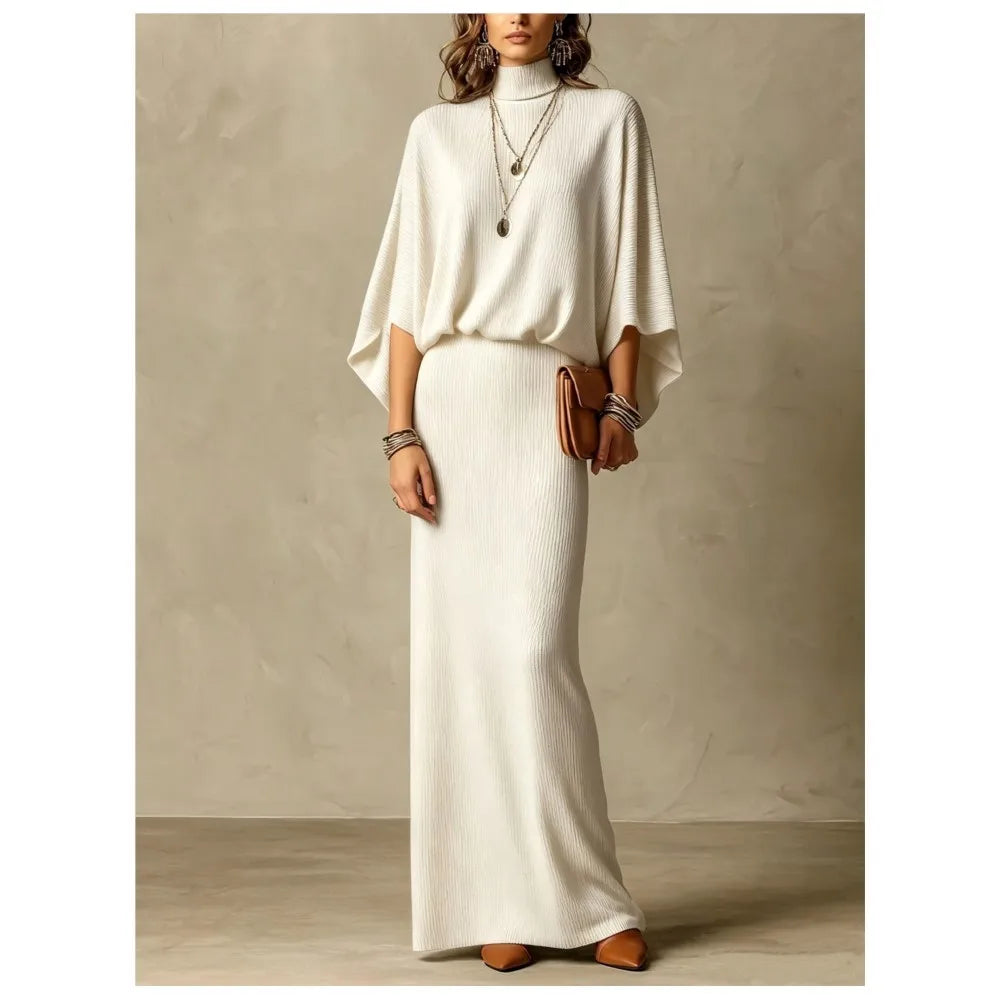 Ines Ribbed Knit Skirt Set