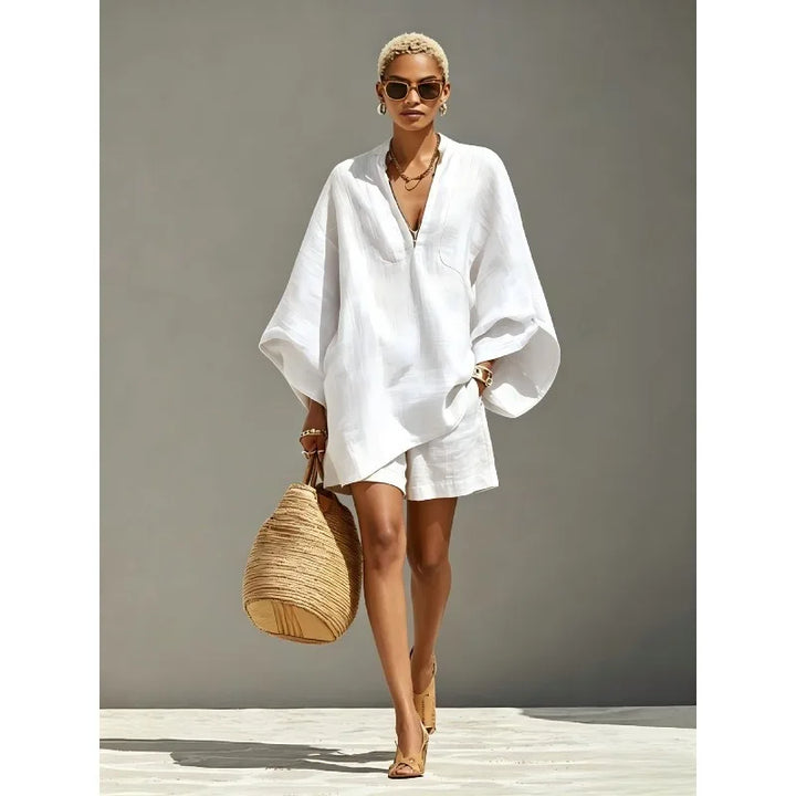 Luvien Batwing Sleeve Matching Set