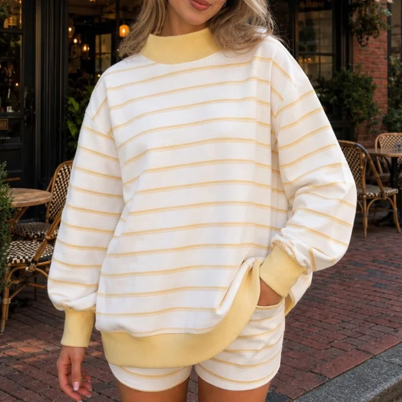Tatiana Striped Pullover Set