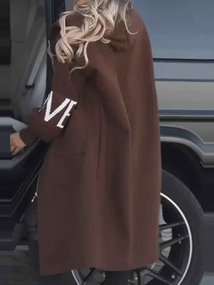 Marielle Drawstring Waist Maxi Coat