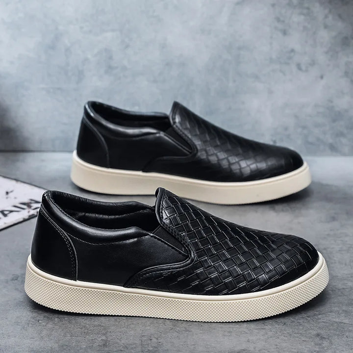 Duncan Leather Slip-On Sneakers