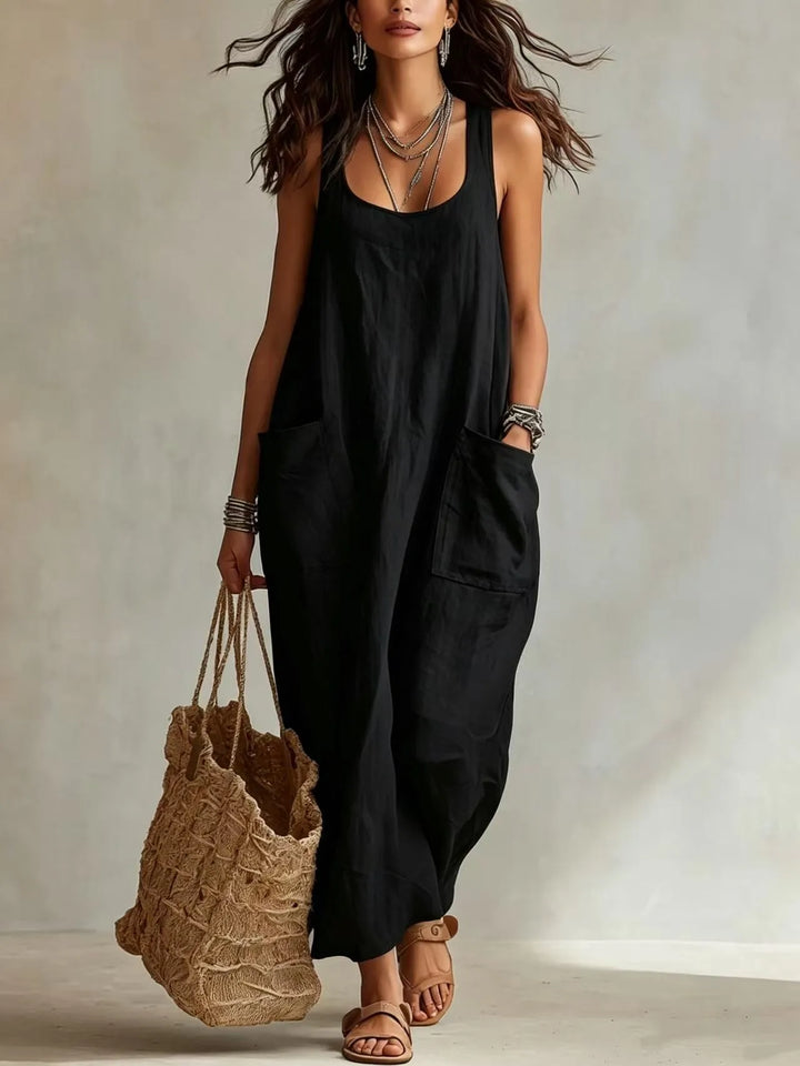 Trevian Elegant A Line Maxi Dress