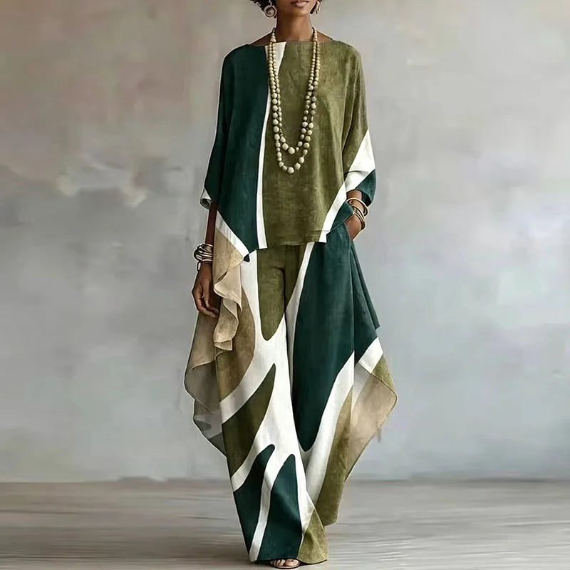 Frances Abstract Trouser Set