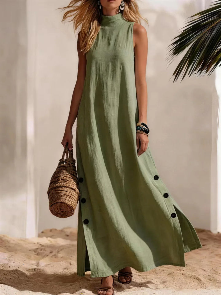 Isalina Flowing Beach Maxi Dress